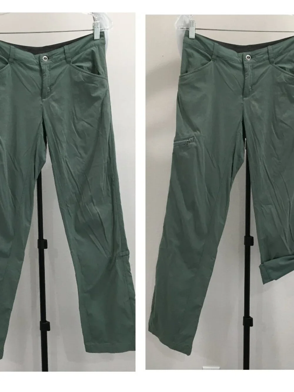 PATAGONIA Green Adjustable Convertible Leg Zip Pockets Hiking Activewear Pant - Picture 1 of 16